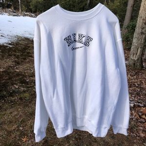 Cow-Print Nike Crewneck
